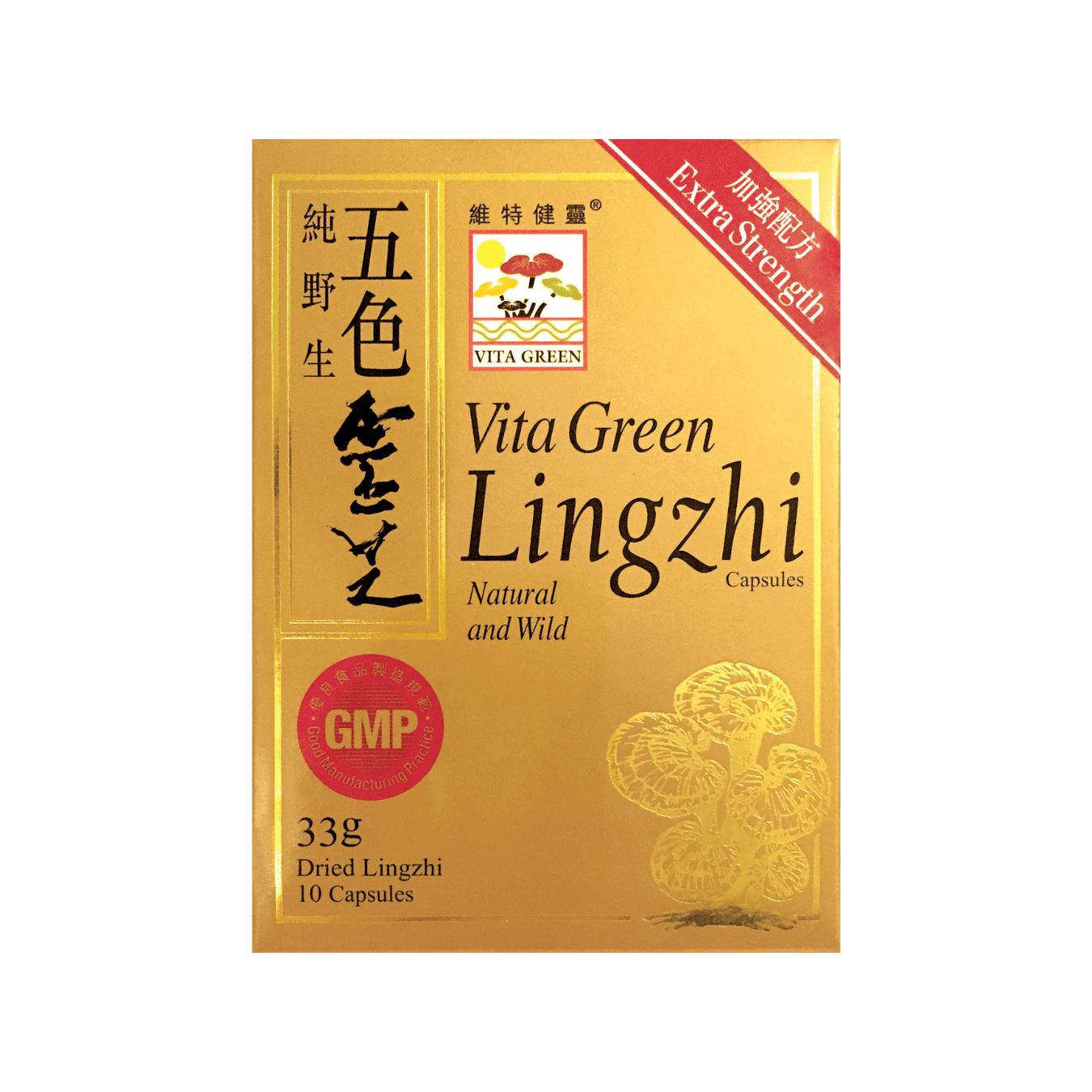 五色靈芝 (10粒裝) - Vita Green 維特健靈 海外網店