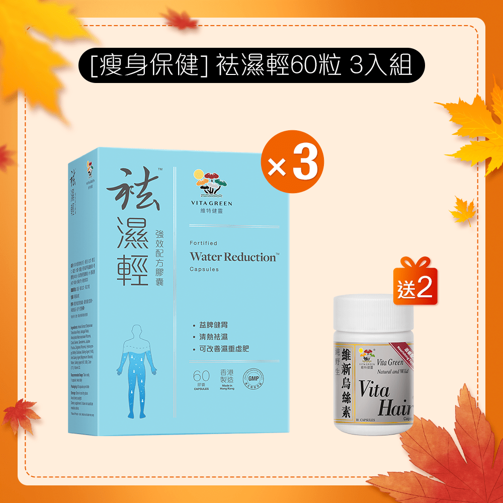 袪濕輕 3入組 - 維特健靈官方海外專賣店 Vita Green Official Global Shop