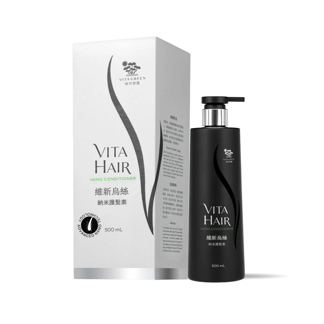 【深層滲透髮芯．修復髮絲】 維新烏絲納米護髮素 500mL - Vita Green 維特健靈 海外網店