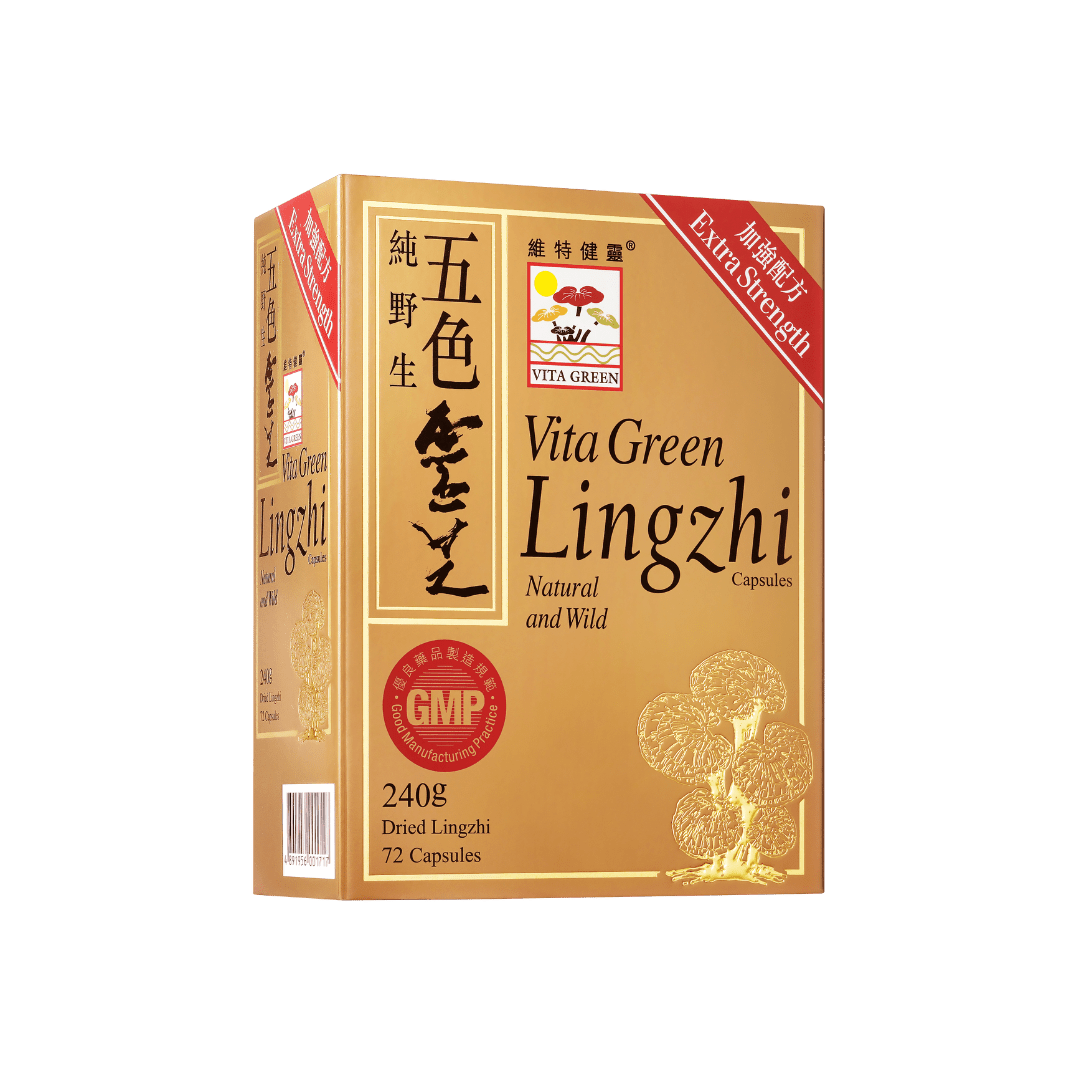 五色靈芝72粒 (會員裝) - Vita Green 維特健靈 海外網店